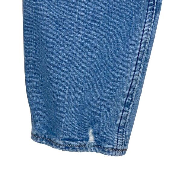 Abercrombie & Fitch the Mom High-rise cropped jeans waist 27” size 4S light wash - Picture 4 of 9